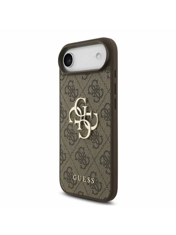 Guess Guess PU 4G Metal Logo Hátlap iPhone Air Barna