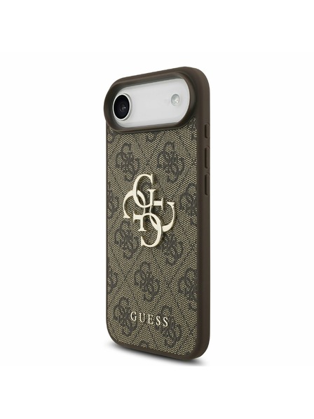Guess Guess PU 4G Metal Logo Hátlap iPhone Air Barna