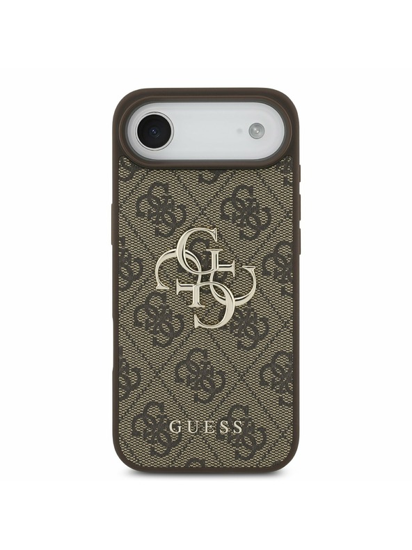 Guess Guess PU 4G Metal Logo Hátlap iPhone Air Barna