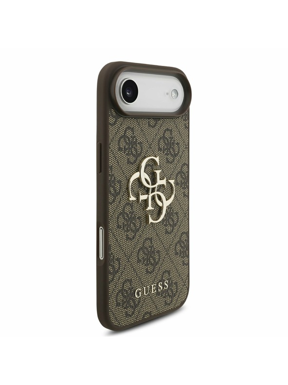 Guess Guess PU 4G Metal Logo Hátlap iPhone Air Barna