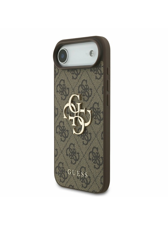 Guess Guess PU 4G Metal Logo Pánt Hátlap iPhone Air Barna