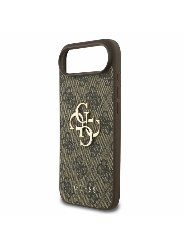 Guess Guess PU 4G Metal Logo Pánt Hátlap iPhone Air Barna