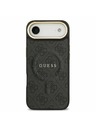 Guess Guess PU Bőr 4G Arany Keret MagSafe Hátlap iPhone Air Fekete