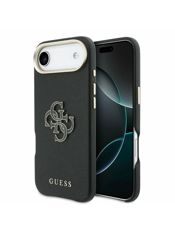 Guess Guess PU Resin Logo Hátlap iPhone Air Fekete
