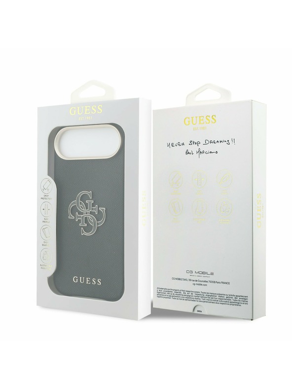 Guess Guess PU Resin Logo Hátlap iPhone Air Fekete