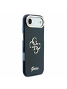 Guess Guess IML 4G Script Metal Logo Hátlap iPhone Air Kék
