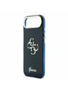 Guess Guess IML 4G Script Metal Logo Hátlap iPhone Air Kék
