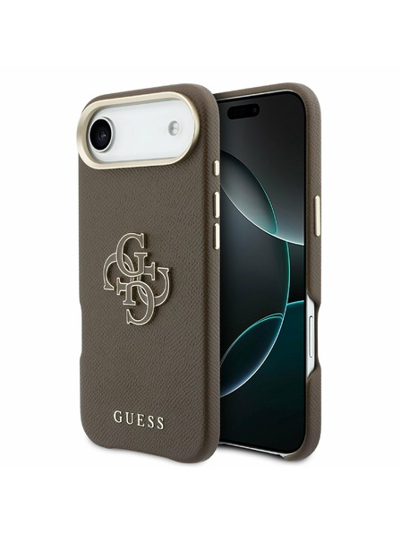 Guess Guess PU Resin Logo Hátlap iPhone Air Barna