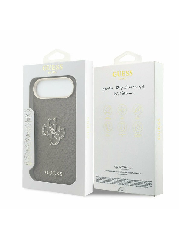 Guess Guess PU Resin Logo Hátlap iPhone Air Barna