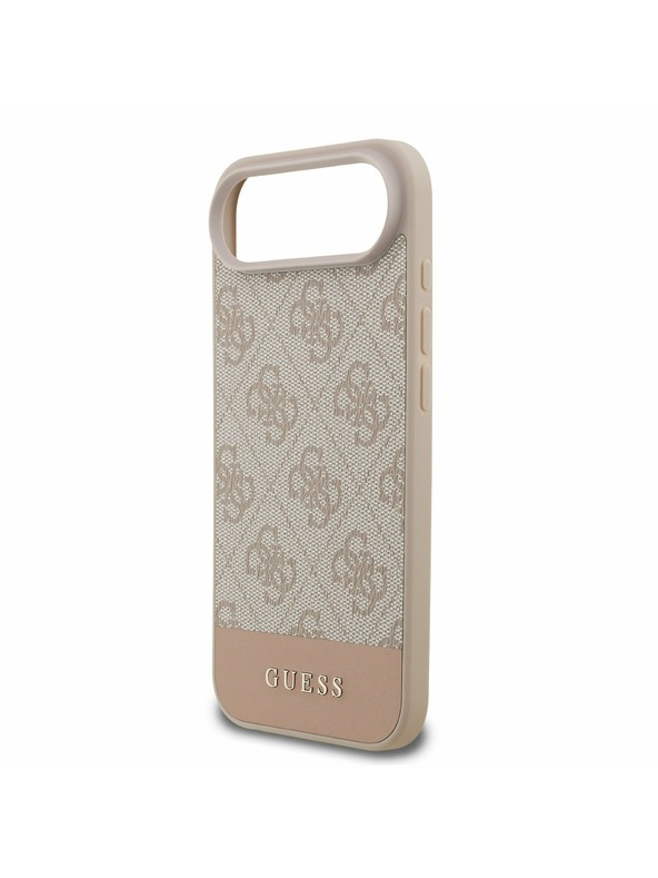 Guess Guess PU 4G Stripe Hátlap iPhone Air számára Rózsaszín