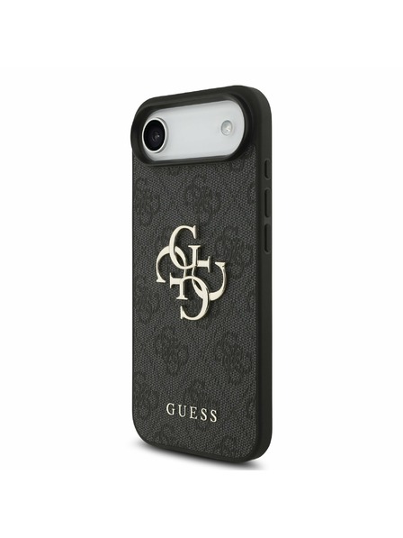 Guess Guess PU 4G Metal Logo Pánt Hátlap iPhone Air számára Fekete