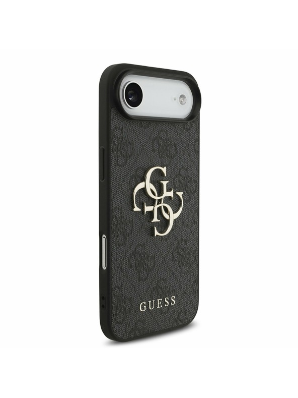 Guess Guess PU 4G Metal Logo Pánt Hátlap iPhone Air számára Fekete