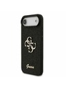 Guess Guess PU Fixed Glitter 4G Metal Logo Hátlap iPhone Air számára Fekete