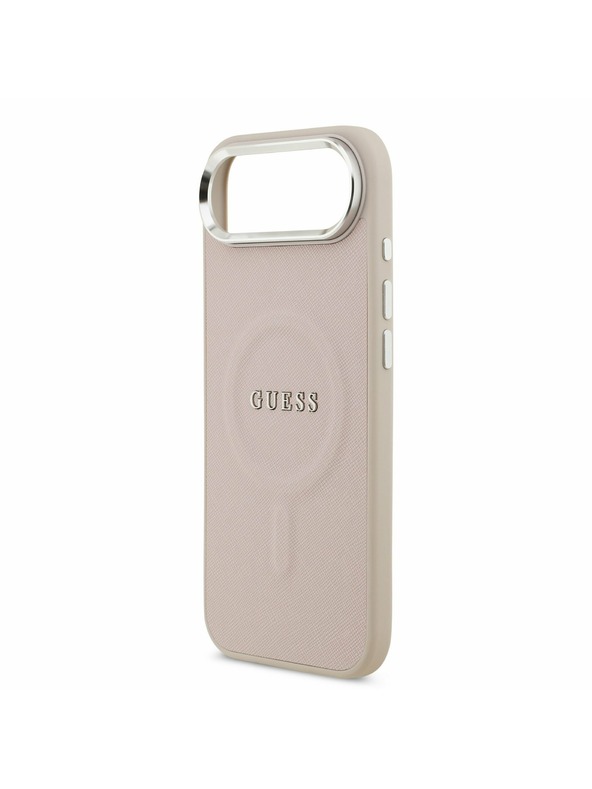 Guess Guess PU Saffiano MagSafe Hátlap iPhone Air számára Rózsaszín
