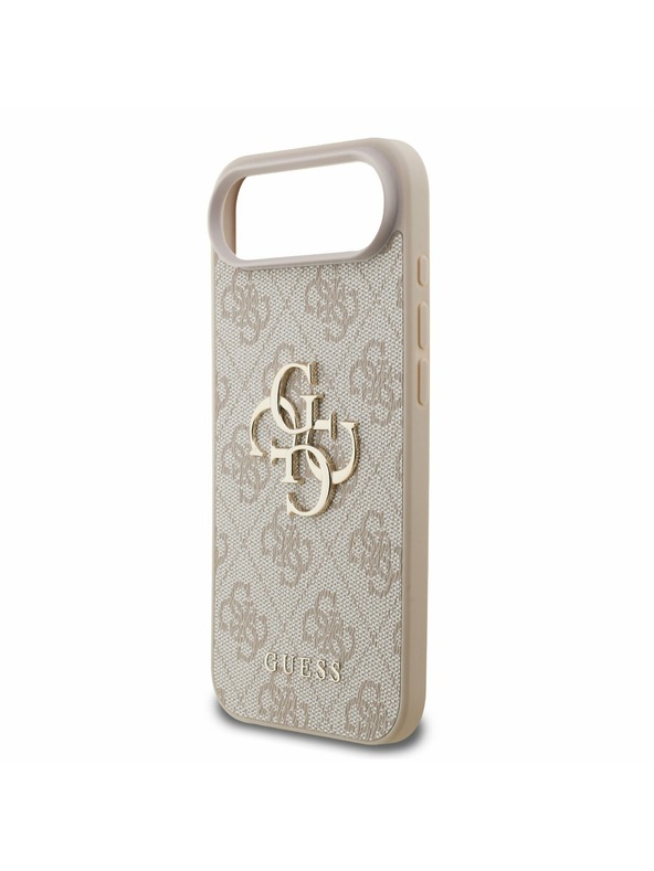 Guess Guess PU 4G Metal Logo Pánt Hátlap iPhone Air számára Rózsaszín