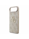 Guess Guess PU 4G Metal Logo Hátlap iPhone Air számára Rózsaszín