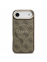 Guess Guess PU Leather 4G Gold Frame MagSafe Hátlap iPhone Air számára Barna