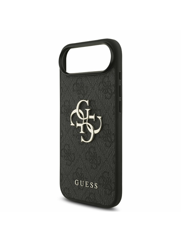 Guess Guess PU 4G Metal Logo Hátlap iPhone Air számára Szürke
