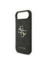 Guess Guess PU 4G Metal Logo Hátlap iPhone Air számára Szürke
