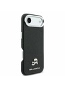 Karl Lagerfeld Karl Lagerfeld PU Karl and Choupette Heads Pins MagSafe Hátlap iPhone Air számára Fekete