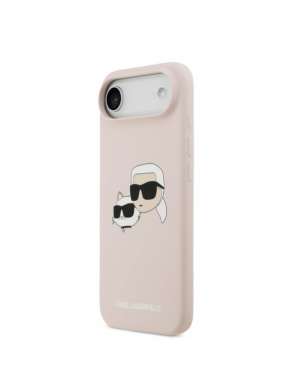 Karl Lagerfeld Karl Lagerfeld Liquid Silicone Double Heads MagSafe Hátlap iPhone Air számára Rózsaszín