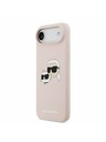 Karl Lagerfeld Karl Lagerfeld Liquid Silicone Double Heads MagSafe Hátlap iPhone Air számára Rózsaszín