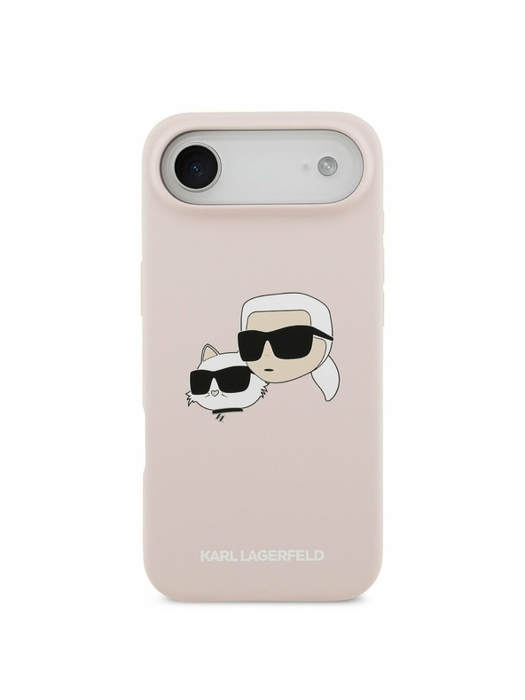 Karl Lagerfeld Karl Lagerfeld Liquid Silicone Double Heads MagSafe Hátlap iPhone Air számára Rózsaszín