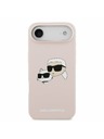 Karl Lagerfeld Karl Lagerfeld Liquid Silicone Double Heads MagSafe Hátlap iPhone Air számára Rózsaszín