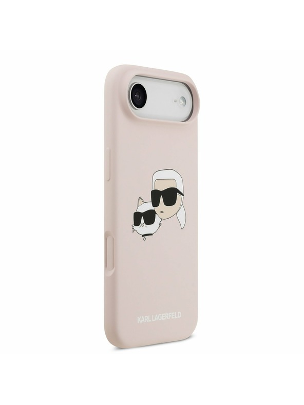 Karl Lagerfeld Karl Lagerfeld Liquid Silicone Double Heads MagSafe Hátlap iPhone Air számára Rózsaszín