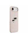 Karl Lagerfeld Karl Lagerfeld Liquid Silicone Double Heads MagSafe Hátlap iPhone Air számára Rózsaszín