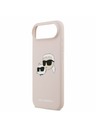 Karl Lagerfeld Karl Lagerfeld Liquid Silicone Double Heads MagSafe Hátlap iPhone Air számára Rózsaszín