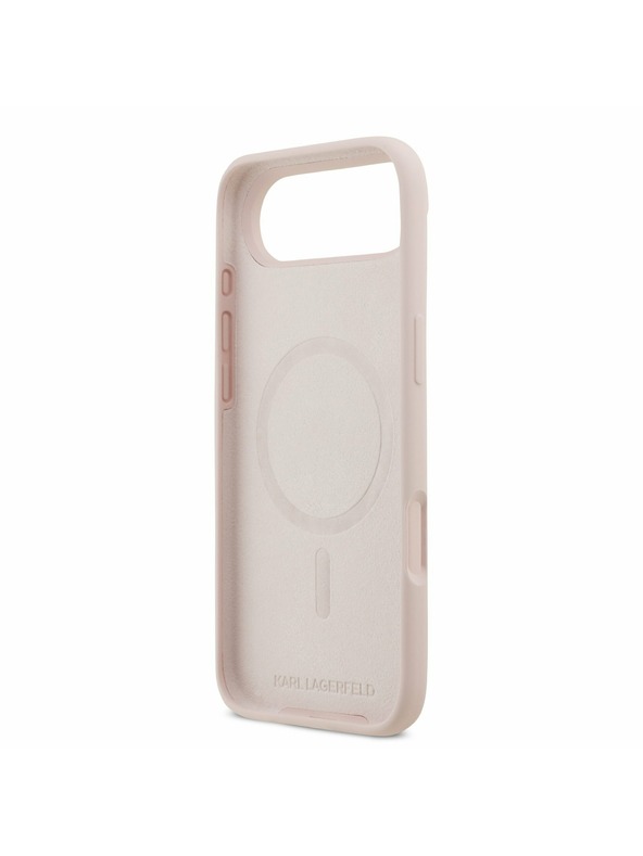 Karl Lagerfeld Karl Lagerfeld Liquid Silicone Double Heads MagSafe Hátlap iPhone Air számára Rózsaszín