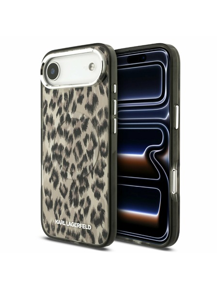 Karl Lagerfeld Karl Lagerfeld IML Leopard MagSafe Hátlap iPhone Air számára Barna