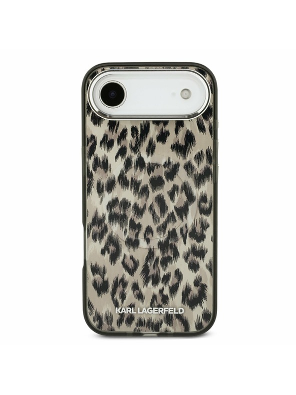 Karl Lagerfeld Karl Lagerfeld IML Leopard MagSafe Hátlap iPhone Air számára Barna