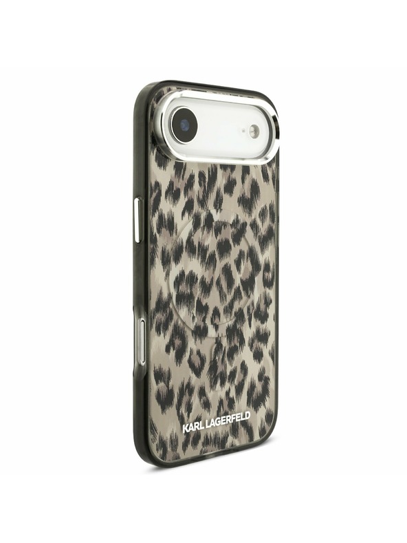 Karl Lagerfeld Karl Lagerfeld IML Leopard MagSafe Hátlap iPhone Air számára Barna