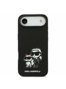 Karl Lagerfeld Karl Lagerfeld Liquid Silicone K&CH Sketch MagSafe Hátlap iPhone Air számára Fekete