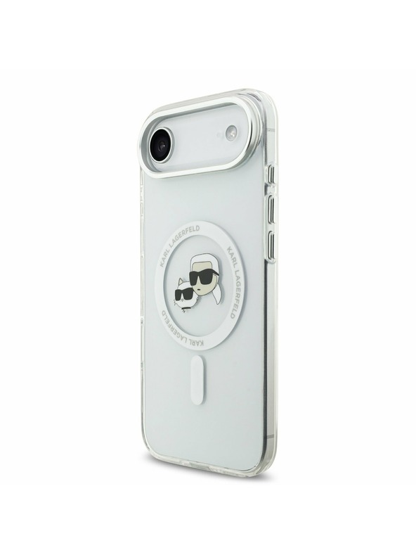 Karl Lagerfeld Karl Lagerfeld IML K&CH Heads Metal Frame MagSafe Hátlap iPhone Air számára Átlátszó