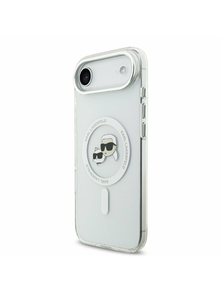 Karl Lagerfeld Karl Lagerfeld IML K&CH Heads Metal Frame MagSafe Hátlap iPhone Air számára Átlátszó