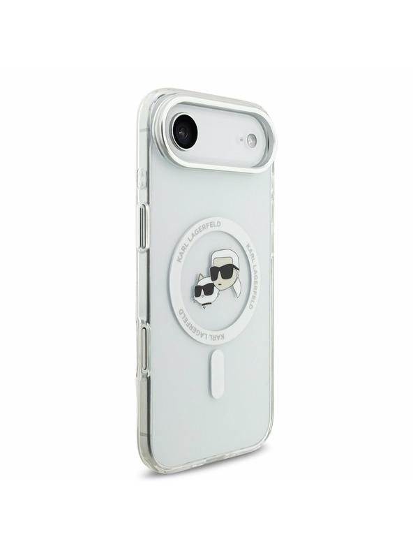 Karl Lagerfeld Karl Lagerfeld IML K&CH Heads Metal Frame MagSafe Hátlap iPhone Air számára Átlátszó