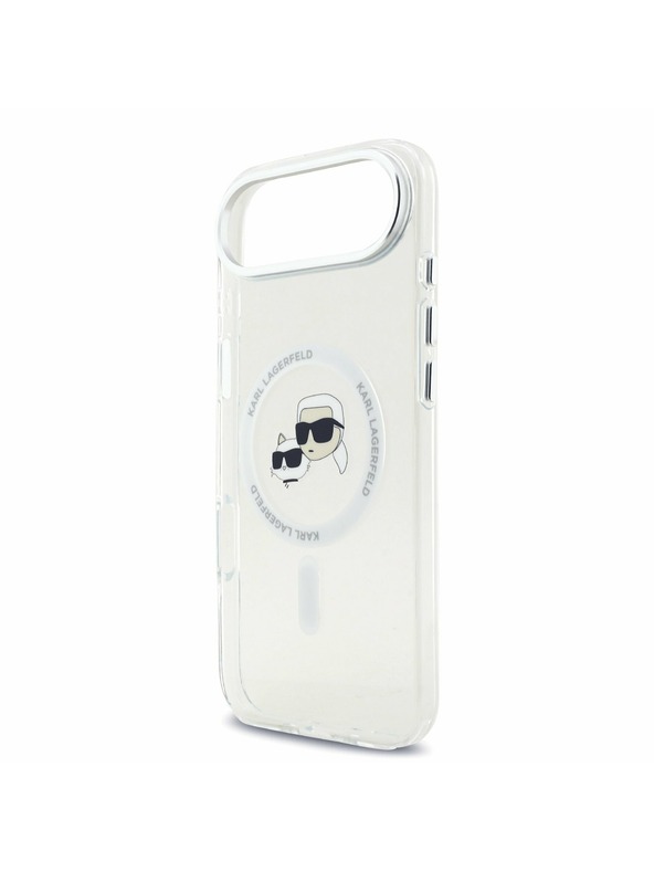 Karl Lagerfeld Karl Lagerfeld IML K&CH Heads Metal Frame MagSafe Hátlap iPhone Air számára Átlátszó