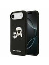 Karl Lagerfeld Karl Lagerfeld Liquid Silicone Double Heads MagSafe Hátlap iPhone Air számára Fekete