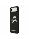 Karl Lagerfeld Karl Lagerfeld Liquid Silicone Double Heads MagSafe Hátlap iPhone Air számára Fekete