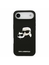 Karl Lagerfeld Karl Lagerfeld Liquid Silicone Double Heads MagSafe Hátlap iPhone Air számára Fekete