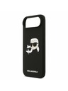 Karl Lagerfeld Karl Lagerfeld Liquid Silicone Double Heads MagSafe Hátlap iPhone Air számára Fekete