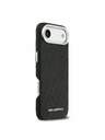 Karl Lagerfeld Karl Lagerfeld Grained PU Repeated Logo MagSafe Hátlap az iPhone Air-hez Black