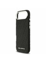 Karl Lagerfeld Karl Lagerfeld Grained PU Repeated Logo MagSafe Hátlap az iPhone Air-hez Black