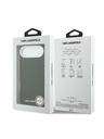 Karl Lagerfeld Karl Lagerfeld Grained PU Repeated Logo MagSafe Hátlap az iPhone Air-hez Black