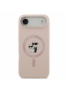 Karl Lagerfeld Karl Lagerfeld Liquid Silicone Karl and Choupette MagSafe Hátlap az iPhone Air-hez Pink