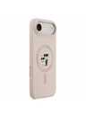Karl Lagerfeld Karl Lagerfeld Liquid Silicone Karl and Choupette MagSafe Hátlap az iPhone Air-hez Pink