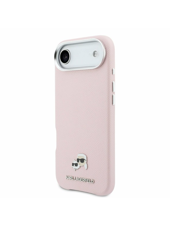 Karl Lagerfeld Karl Lagerfeld PU Karl and Choupette Heads Pins MagSafe Hátlap az iPhone Air-hez Pink